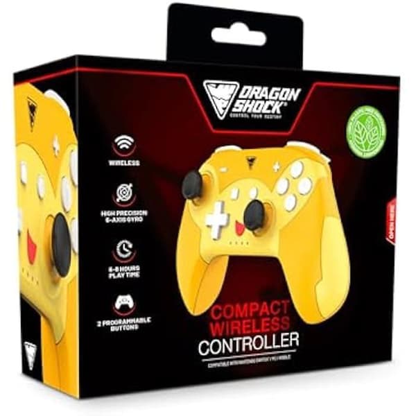Spelkontroll - DRAGONSHOCK - POPTOP COMPACT BT - Bluetooth - Programmerbar - 6-axlig gyroskopisk
