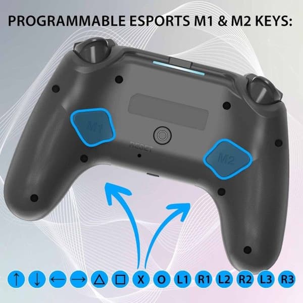 Spelkontroll - Subsonic - PS5 Trådlös Kontroll - Trådlös - 2 programmerbara paddlar - RGB LED-lampor