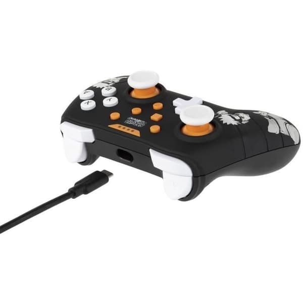 Naruto Shippuden trådbunden handkontroll - KONIX - Nintendo Switch, Switch OLED och PC - Vibrationsfunktion - 3 m kabel - Naruto motiv -