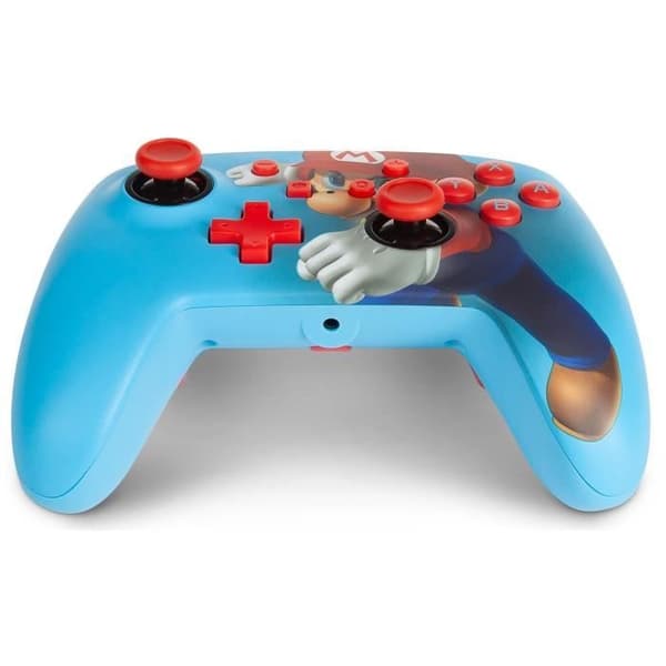 Gamepad - POWER A - Mario Punch - Kabelansluten - Nintendo Switch - Blå/Röd
