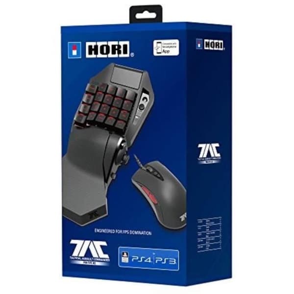 Hori Mini Mekaniskt tangentbord och mus TAC Pro Type M2 för PS4, PS3 och PC - Officiell Sony-licens