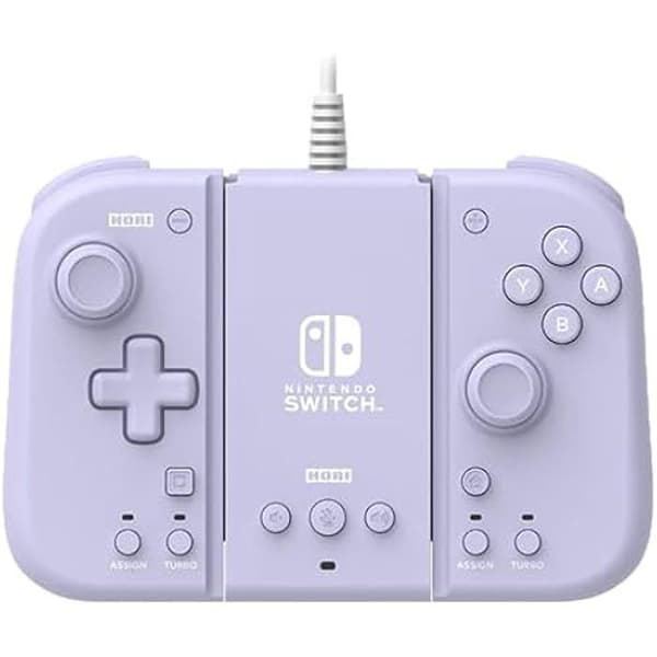 Gamepad - HORI - TV Mode Adapter + Compact Split Pad Set - Lila - Trådlös - Nintendo Switch