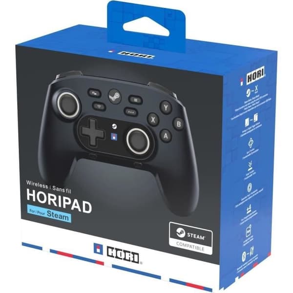 Manette pro trådlös - HORIPAD - Midnight Black för PC - Svart