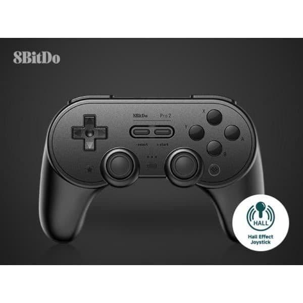 Gamepad - 8BitDo - PRO 2 - Hall Effect - Bluetooth - Svart