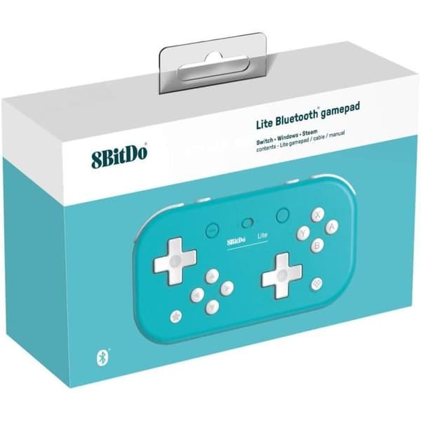 Gamepad - BARA FÖR SPEL - 8BitDo Lite - Bluetooth - Turkos - Switch och Windows-kompatibel
