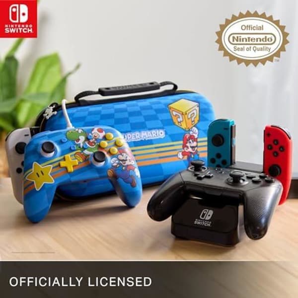 Gamepad - POWERA - Switch OLED och Switch Lite - Kabelansluten - 3,5 mm - Löstagbar USB-kabel