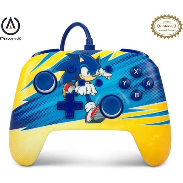 Trådbunden handkontroll - POWER A - Nintendo Switch - Sonic Boost