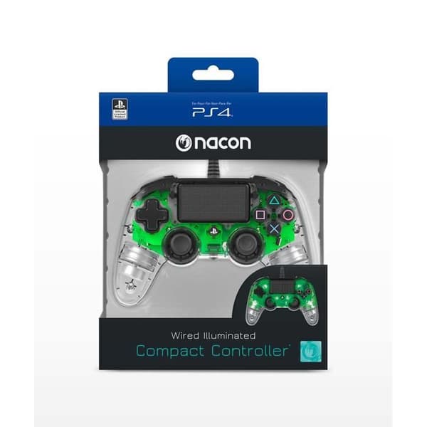 NACON Illuminated Gamepad för PS4 - Translucent Green