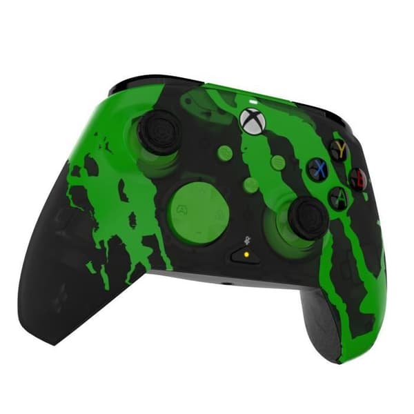 Gamepad - PDP - Rematch Glow Jolt Green - Kabelansluten - Vibration - Ljusande design