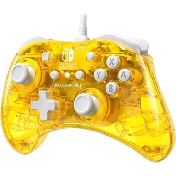 Rock candy gul trådbunden handkontroll för Nintendo Switch