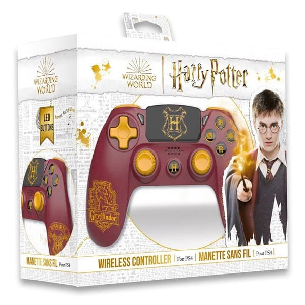 Trådlös handkontroll- Harry Potter- Gryffindor - Red-Accessory-PS4