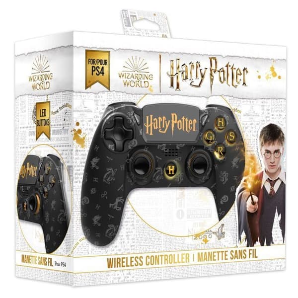 Trådlös handkontroll- Harry Potter- Black-Accessory-PS4