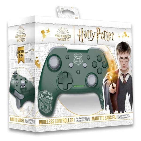 Trådlös handkontroll- Harry Potter- Slytherin - Grön-Tillbehör-SWITCH