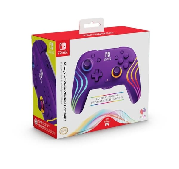 PDP wireless controller Afterglow Wave Nintendo Switch, purple