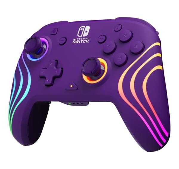 PDP wireless controller Afterglow Wave Nintendo Switch, purple