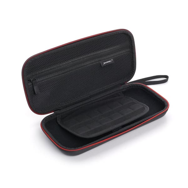 INF Elegant svart PU-bärväska för SWITCH 2 med korthållare