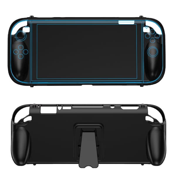 INF Skyddande TPU-fodral med stativ för Switch2-konsol