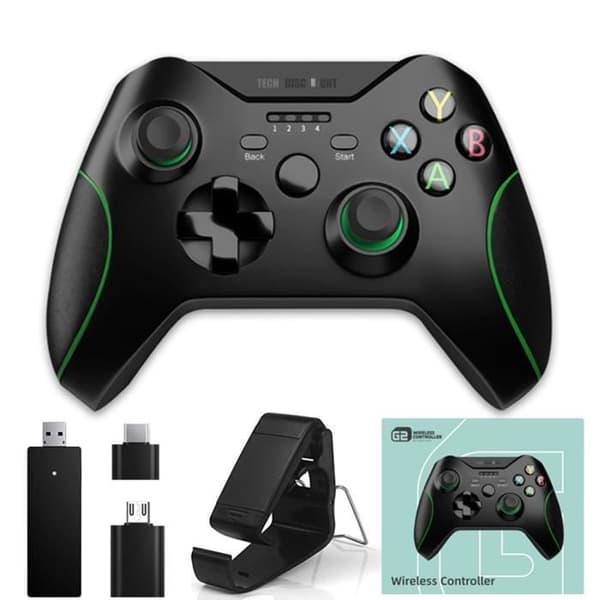 TD® Wireless Game Controller Rocker Console Tillbehör Joystick Trådlös USB-mottagarkontakt 2,4G 500mAh Mobil Androi
