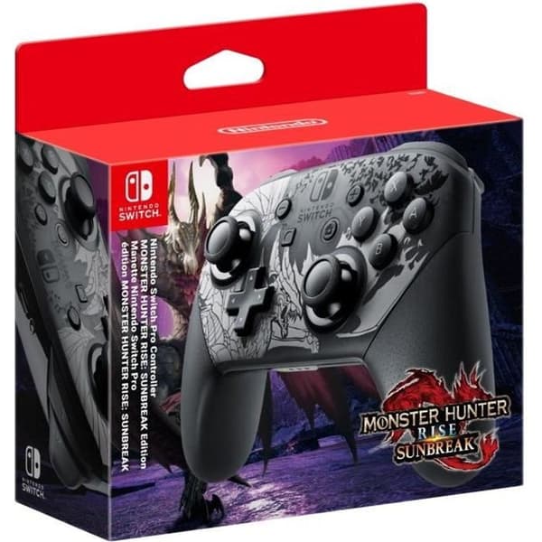 Switch Pro Controller för Nintendo Switch • Monster Hunter Rise: Sunbreak Edition- USED