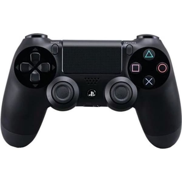 Officiell Sony PlayStation 4 PS4 Dual Shock 4 Wireless Controller Pad, svart (renoverad)- USED