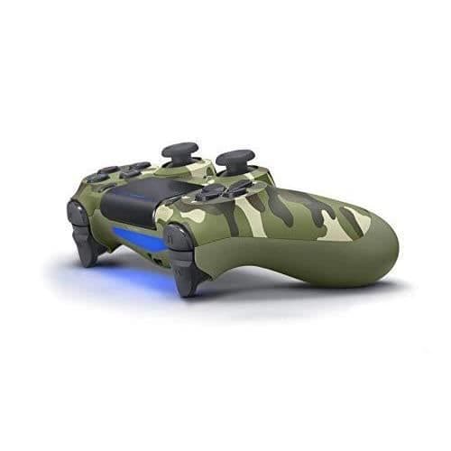 Sonys officiella PlayStation 4-kontroll, DUALSHOCK 4, Trådlös, Uppladdningsbart batteri, Bluetooth, Grön Camo- USED