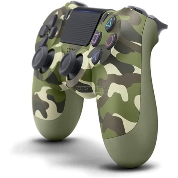 Gamepad - PLAYSTATION - DUALSHOCK 4 - Trådlös - Uppladdningsbart batteri - Green Camo- USED