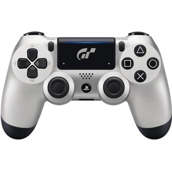 PS4 DualShock Controller Limited Edition Silver Gran Turismo Sport - PlayStation Official- USED