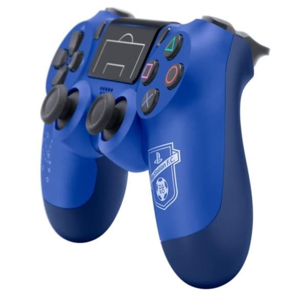 PS4 DualShock Controller Limited Edition Blue PlayStation Football Club X Champions League - PlayStation Official- USED