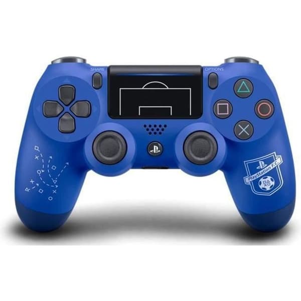 PS4 DualShock Controller Limited Edition Blue PlayStation Football Club X Champions League - PlayStation Official- USED