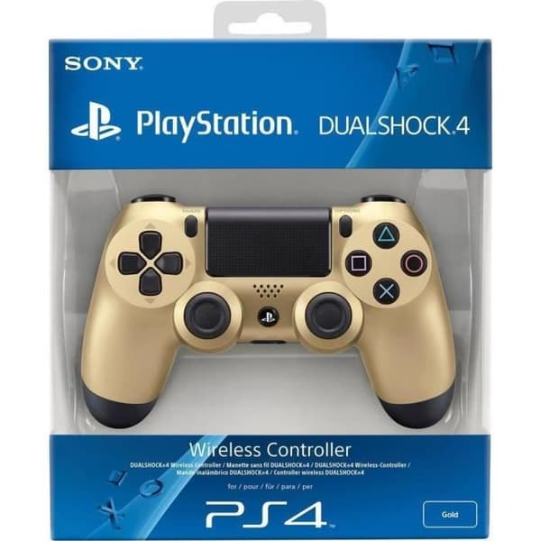 PS4 DualShock V1 Gold Controller - PlayStation Official- USED