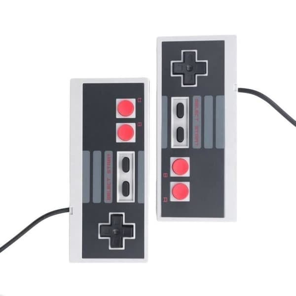 Professionell trådbunden spelkontroll Gamepad Klassisk spelkonsol Joypad med 500 klassiska spel för Nintendo NES EU B13376- USED