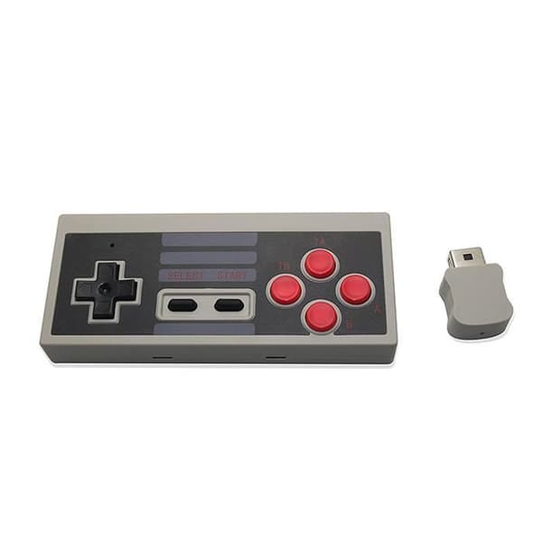 Grå trådlös handkontroll Gamepad Nintendo Mini Classic NES-konsol Turbo-funktion- USED