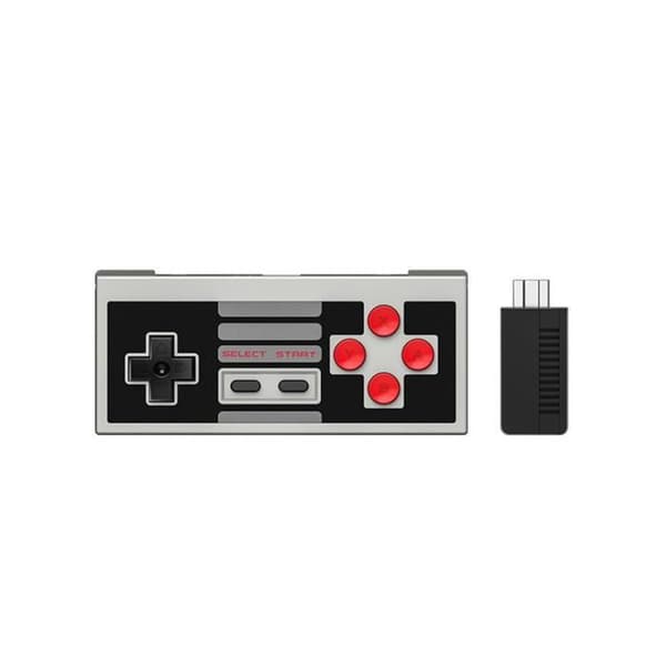 Trådlös Gamepad för NES Classic Edition Gamepad Joypad med receiver 368 konsolkontroll- USED