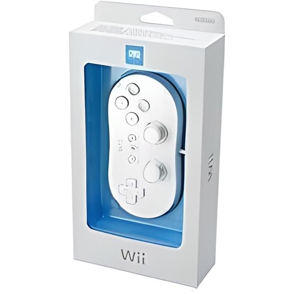 Vit Wii Classic-kontroll- USED
