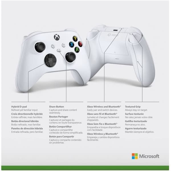 Robot vit Xbox trådlös handkontroll