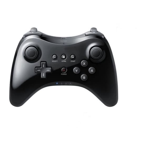 Klassisk trådlös Pro Controller Gamepad för Nintendo Wii U &amp; USB-kabel- REFURBISHED