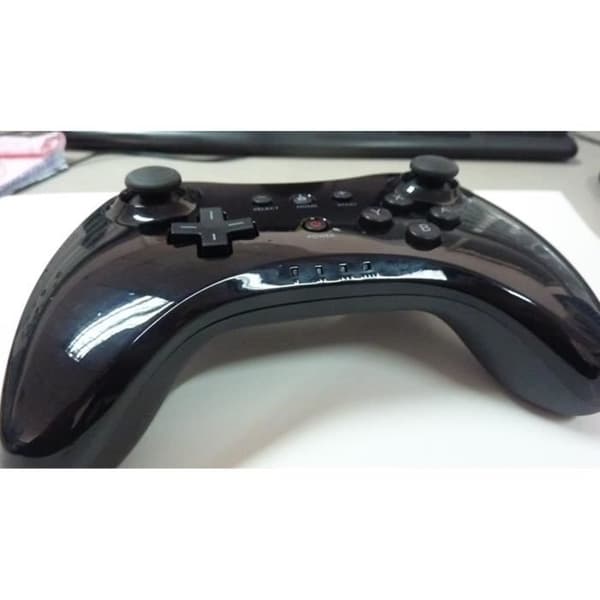Klassisk trådlös Pro Controller Gamepad för Nintendo Wii U &amp; USB-kabel- REFURBISHED