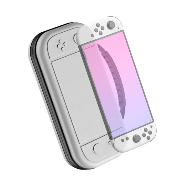 INF Hvit PU-bæreveske med stor kapasitet for Switch 2-konsoll