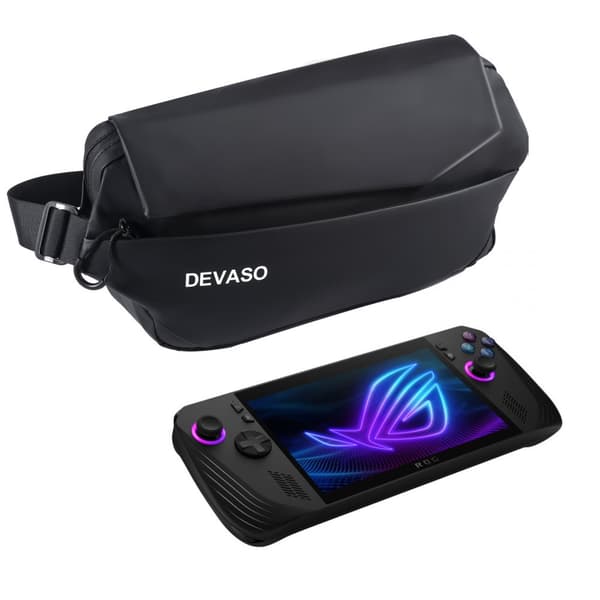 INF Snygg Svart Magnetisk Stängning Crossbody Väska för Gaming