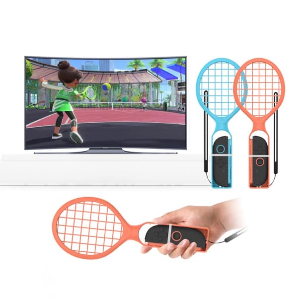 INF Forbedre spillet ditt: SWITCH 2 Tennis Racket Set - Blå og oransje