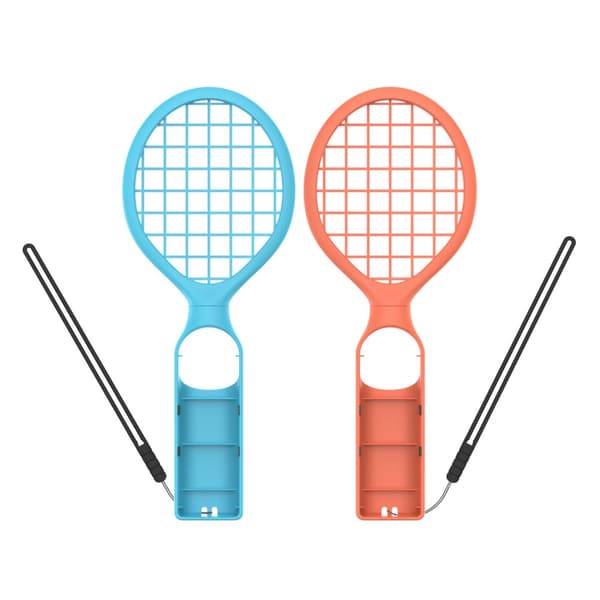 INF Forbedre spillet ditt: SWITCH 2 Tennis Racket Set - Blå og oransje