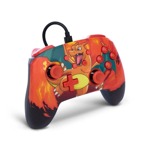 Spelkontroll - POWER A - Charizard Vortex - Trådad - 3,5 mm ljudkontakt - 3 m USB-kabel