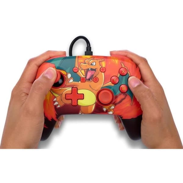 Spelkontroll - POWER A - Charizard Vortex - Trådad - 3,5 mm ljudkontakt - 3 m USB-kabel