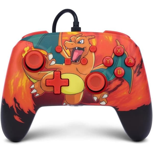 Spelkontroll - POWER A - Charizard Vortex - Trådad - 3,5 mm ljudkontakt - 3 m USB-kabel