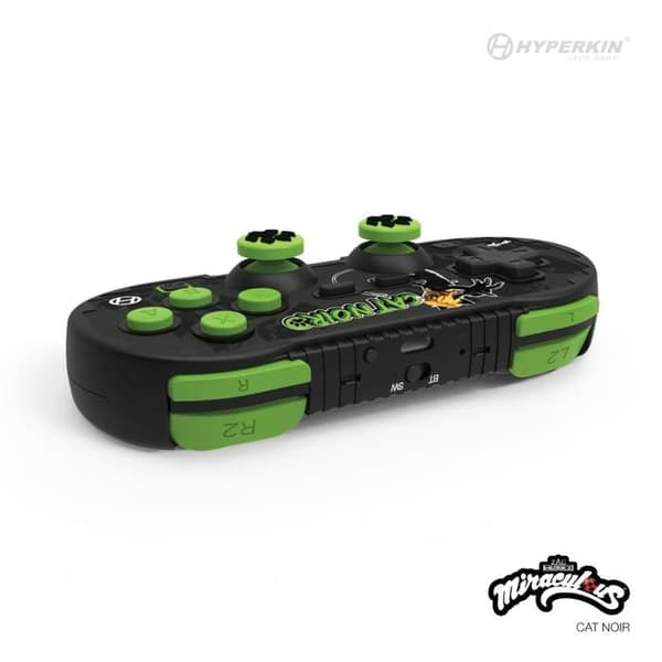 Hyperkin Pixel Art Miraculous Bluetooth Controller för Nintendo Switch/PC/Mac/Android (Cat Noir)