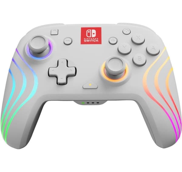 PDP trådløs kontroller Afterglow Wave Nintendo Switch, hvit