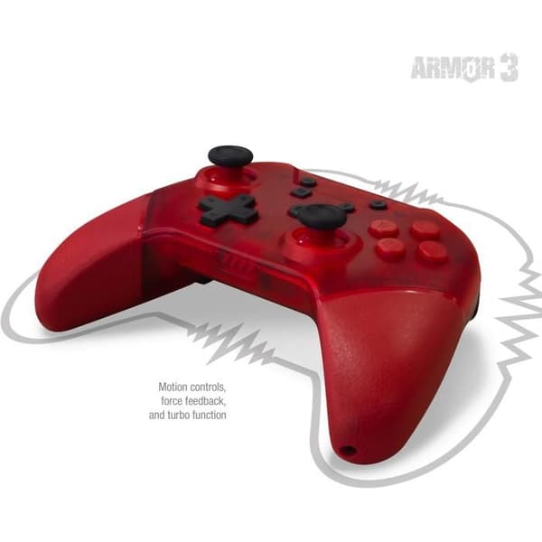 Armor3 NuChamp Trådlös Kontroll för Nintendo Switch (röd LED)