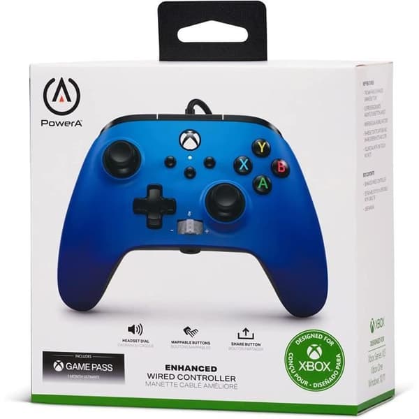Powera Enhanced Wired Controller för Xbox Series X|S - Sapphire Fade