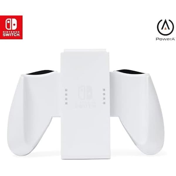Spelkontroll - POWERA - Joy-Con Comfort Grip - Ergonomisk - Vit färg - Kompatibel med Nintendo Switch