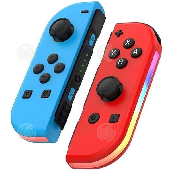 INN Spelkontroll vänster och höger Switch vibration stor kapacitet batteri färgglad RGB-belysning vakna 5.2 bluetooth